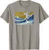 Llama Girls Alpaca Mom Gifts T Shirts & Hoodies Funny Kids Womens Retro Vintage Surfing a Wave Llama Lover T-Shirt - Slate Grey