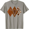 Boho Bull Skull Rodeo Culture Cowgirl Cowboy Gifts Boho Cow Skull Western Country Longhorn Country Concert T-Shirt - Slate