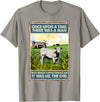 Funny Charolais Gift for Men & Rancher Once Upon A Time There Was A Man - Cow Breed Charolais T-Shirt - Slate Grey