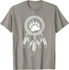 Indigenous Native American For Men Traditional Dreamcatcher Women Bear Native American T-Shirt - Slate Grey
