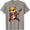 Hamster Electric Guitar Concert Music Lover Men Women Kids T-Shirt - Slate Grey