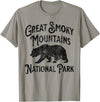 Great Smoky Mountains National Park Tennessee USA Great Smoky Mountains National Park Tennessee Hike Bear T-Shirt - Slate Grey