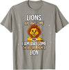 Lion Lover Gift Lions are Awesome Lion T-Shirt - Slate Grey