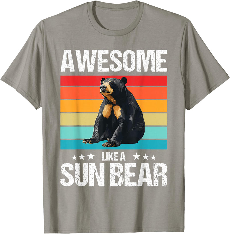Sun Bears Sun Bear Lovers Shop Awesome like a Sun Bear. Sun Bears Sun Bear T-Shirt - Slate Grey