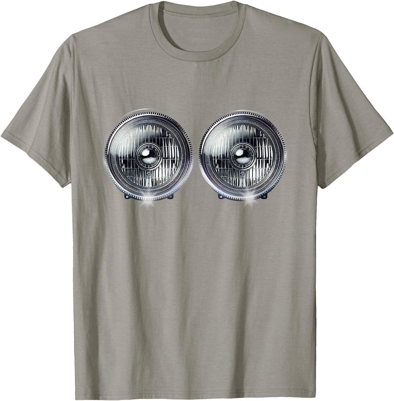 Halloween Shop Headlights Funny Costume Tee Halloween T-Shirt - Slate Grey