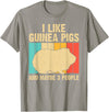Cool Vintage Guinea Pig Gift Domestic Cavy Animal Funny Guinea Pig Design For Men Women Kids Guinea Pig Lovers T-Shirt - Slate Grey