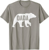 Matching Family Bear by Foxio Dada Bear Matching Family Camping Vintage Bear Funny Dada T-Shirt - Slate Grey
