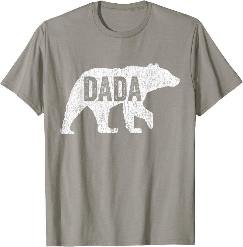 Matching Family Bear by Foxio Dada Bear Matching Family Camping Vintage Bear Funny Dada T-Shirt - Slate Grey
