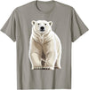 Polar bear for Men Women Design byMH Polar Bear T-Shirt - Slate Grey