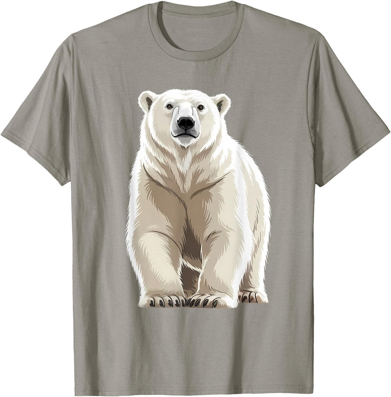 Polar bear for Men Women Design byMH Polar Bear T-Shirt - Slate Grey