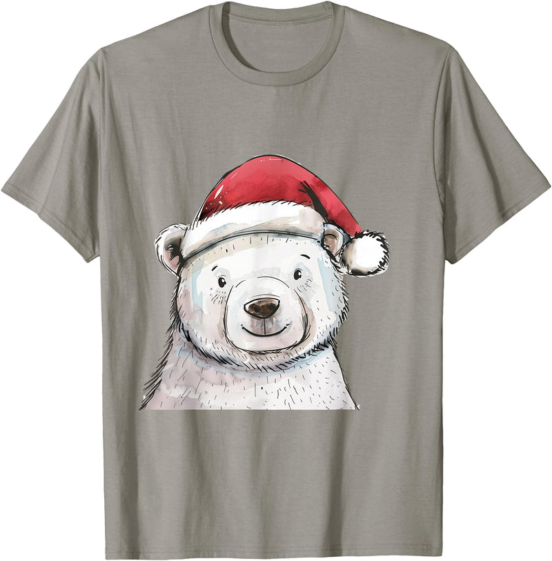 Merry Christmas Gifts For The Whole Family Christmas Holiday Season Xmas Polar Bear T-Shirt - Slate Grey