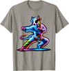 Cow Karate Black Belt Apparel Cow Karate Kick Punch Cute Funny Cool Martial Arts Cow T-Shirt - Slate Grey