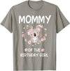Koala Bear Birthday Party Theme Supplies Air 1st First Birthday Koala Bear Mommy Of The Birthday Girl T-Shirt - Slate Grey