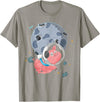 Pig Astronaut Space Travel Animal Gift Cute Farm Animal Moon Landing Outer Space Astronaut Pig T-Shirt - Slate Grey