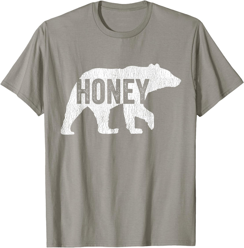 Matching Family Bear by Foxio Honey Bear Matching Family Camping Bear Funny Honey T-Shirt - Slate Grey
