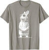 Cool Easter Bunny Sunglasses Funny Easter Outfit for Boy Men T-Shirt in Slate Grey