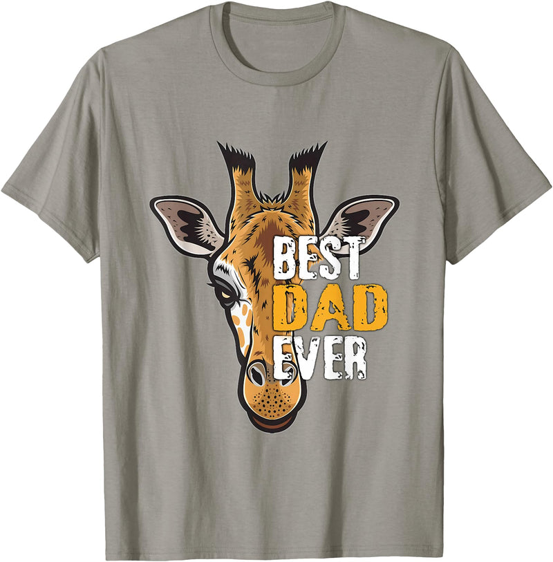 Giraffe shirt for dad, Giraffe costume for mens Giraffe shirt for father, Giraffe shirt for father birthday T-Shirt - Slate Grey