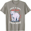 Just A Girl Who Loves Gifts & Apparels Cute Polar Bears Just A Girl Who Loves Polar Bears T-Shirt - Slate Grey