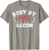 Trendy Apparel Body By Bacon Pig Vintage Collegiate T-Shirt - Slate Grey