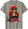 Funny Hip Hop Music lover Hip Hop Teddy Bear Rap Music T-Shirt - Slate Grey