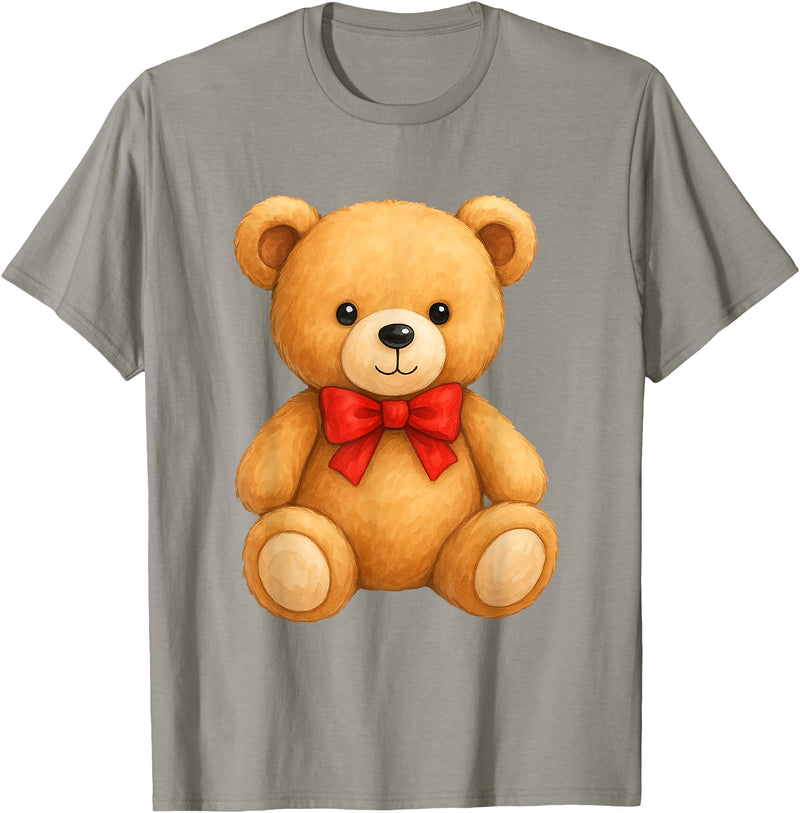 Teddy Bear Accessories Gifts Women Men Kids Teddy Bear Cute Teddy Bear Lover Illustration Graphic Design T-Shirt - Slate Grey