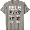 Funny Mini Pigs For Mini Pig Lover Things I Do Mini Pig Lover Mini Pigs T-Shirt - Slate Grey