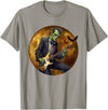 Dibble Dabble Designs Halloween Halloween Cool Monster Playing Electric Guitar T-Shirt - Slate Grey