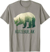 Kotzebue SE Alaskan Wild Bear & Nature Lover Kotzebue Grizzly Bear Southeast Alaska Forest Wildlife T-Shirt - Slate Grey