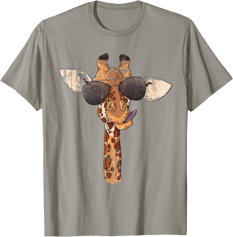 Giraffe Quotes Sunglasses Giraffe T-Shirt - Slate Grey