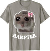 Hampter Sad Hamster Meme Hamster Lover Oddly Specific Memes T-Shirt - Slate Grey