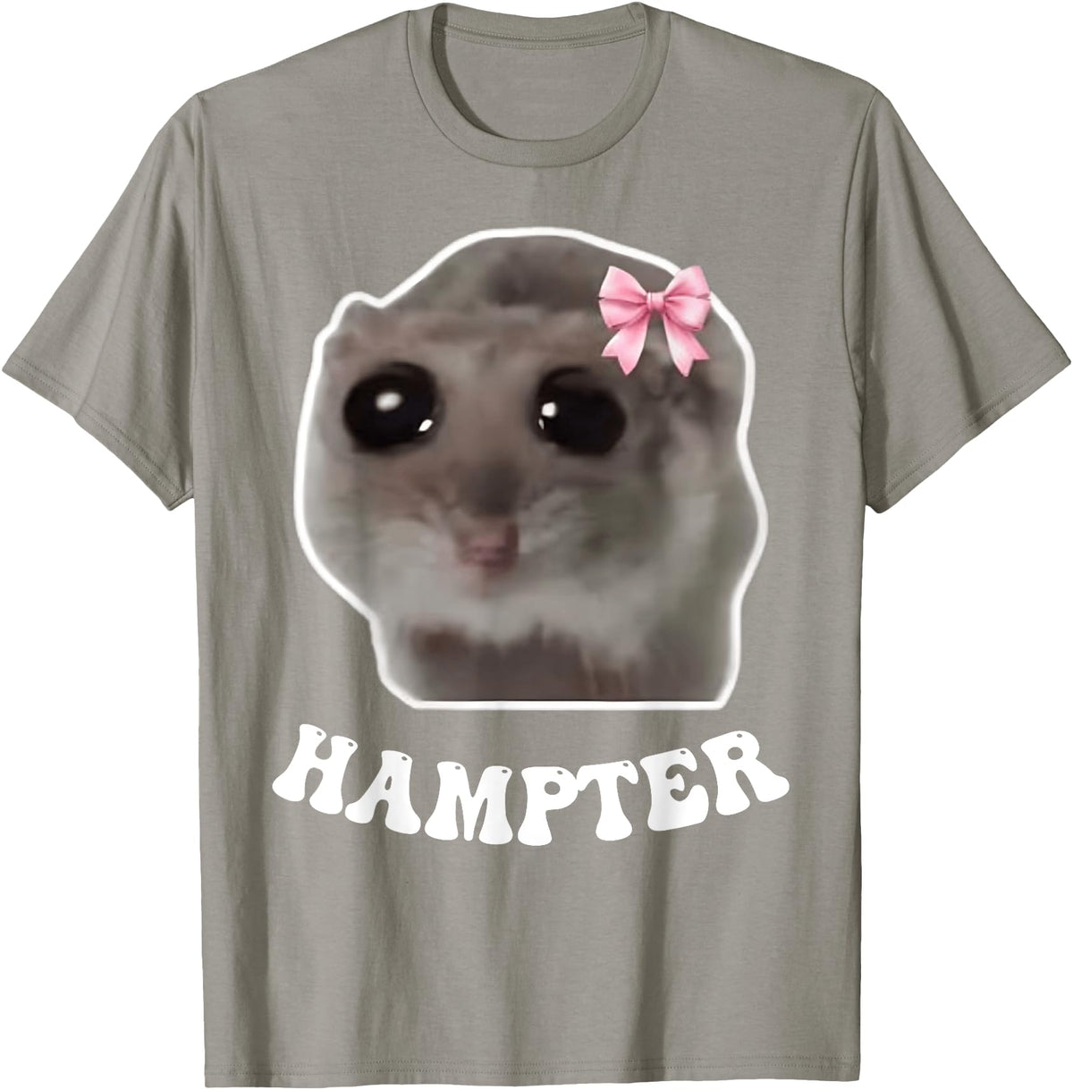 Hampter Sad Hamster Meme Hamster Lover Oddly Specific Memes T-Shirt - Slate Grey