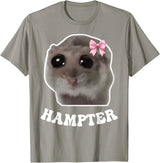 Hampter Sad Hamster Meme Hamster Lover Oddly Specific Memes T-Shirt - Slate Grey