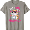 Girls Hamster T-Shirt - Slate Grey