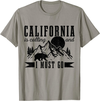 California is Calling & I Must Go Bear Mountains Vintage T-Shirt
