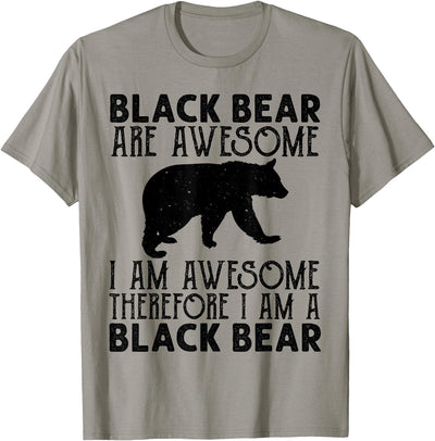 Black Bear Funny American Bear Lover Animal T-Shirt