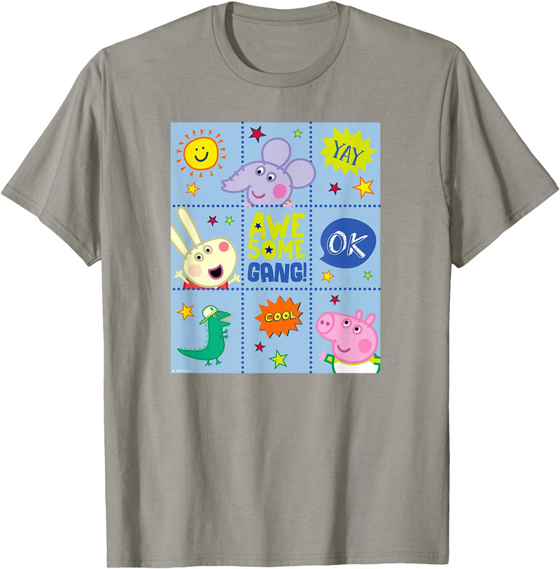 Peppa Pig - George Pig Awesome Crew T-Shirt - Slate Grey