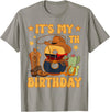 8th Birthday Cowboy Horse Western Family Kids It's My 8th Birthday Cowboy Rodeo Horse 8 Year Old Bday Boy T-Shirt - Slate Grey