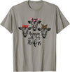 funny heifer tshirt Cute Women's Hanging With My Heifers Bandana T-Shirt T-Shirt - Slate Grey