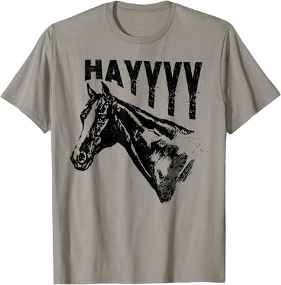 Funny Horse Riding Vintage Graphic Tee Funny Horse T-Shirt