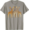 Safari Wildlife Shirts Men Women Kids Safari Giraffes Herd Wildlife African Jungle Men Women Kids T-Shirt - Slate Grey