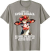 Funny Cow I Try To Avoid Drama Tee Shirt Cow I Try To Avoid Drama Because The Mouth My Mama Gave Me T-Shirt - Slate Grey