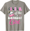 Cow Lover Birthday Men Women Kids Shirts & Gifts Sister of The Birthday Girl Farm Cow Matching Family Shirt T-Shirt - Slate
