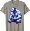 Funny Graphic Gamers tee Polar Bear Funny Video Games Polar Bear T-Shirt T-Shirt - Slate Grey