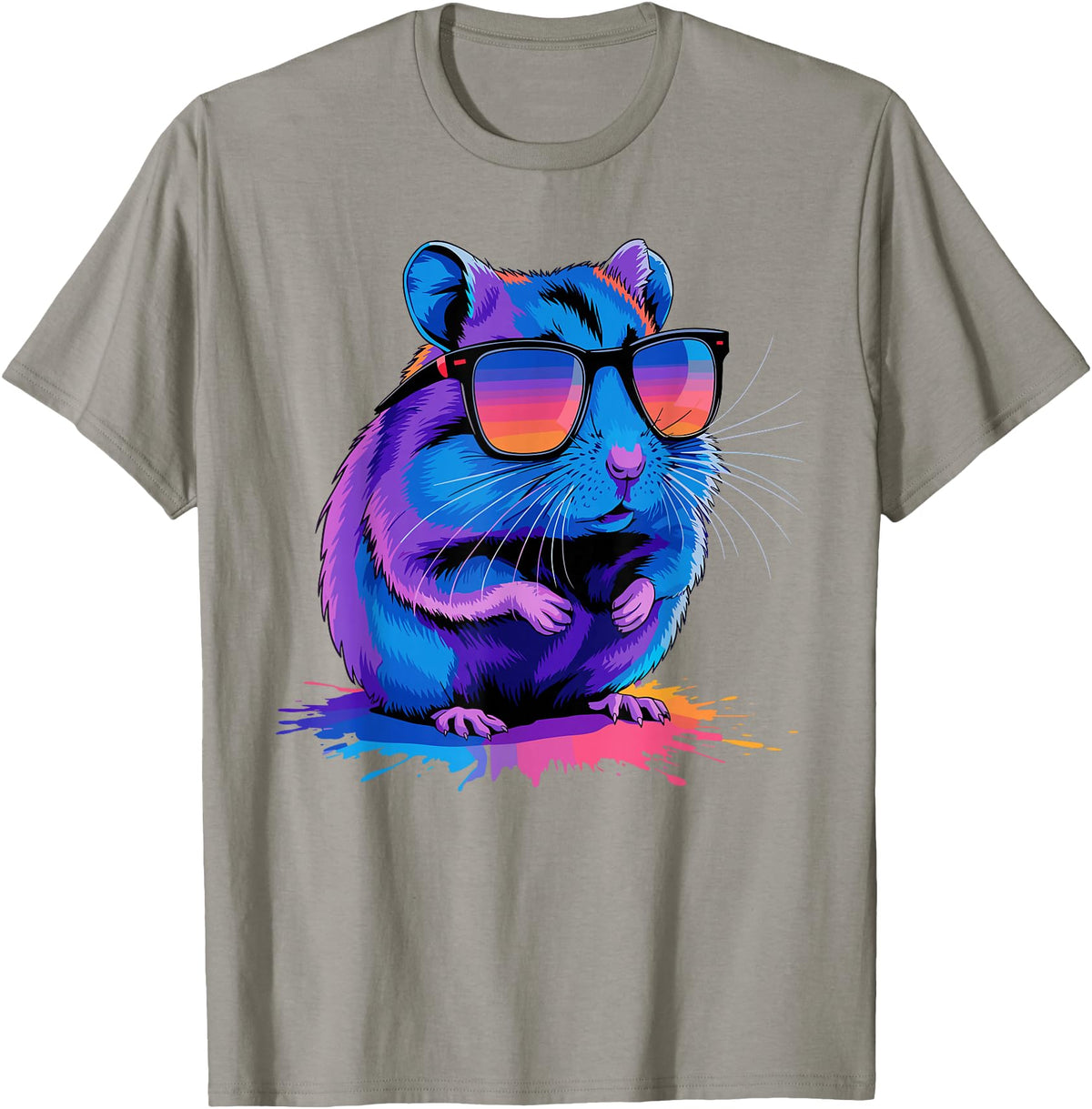 Cute Hamster Costume for Men Women Kid Hamster Lover Hamster T-Shirt - Slate Grey