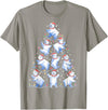 White Giant Christmas Tree Lights Santa Hats Polar Bear Christmas Tree Funny Ice Bear Holiday T-Shirt - Slate Grey