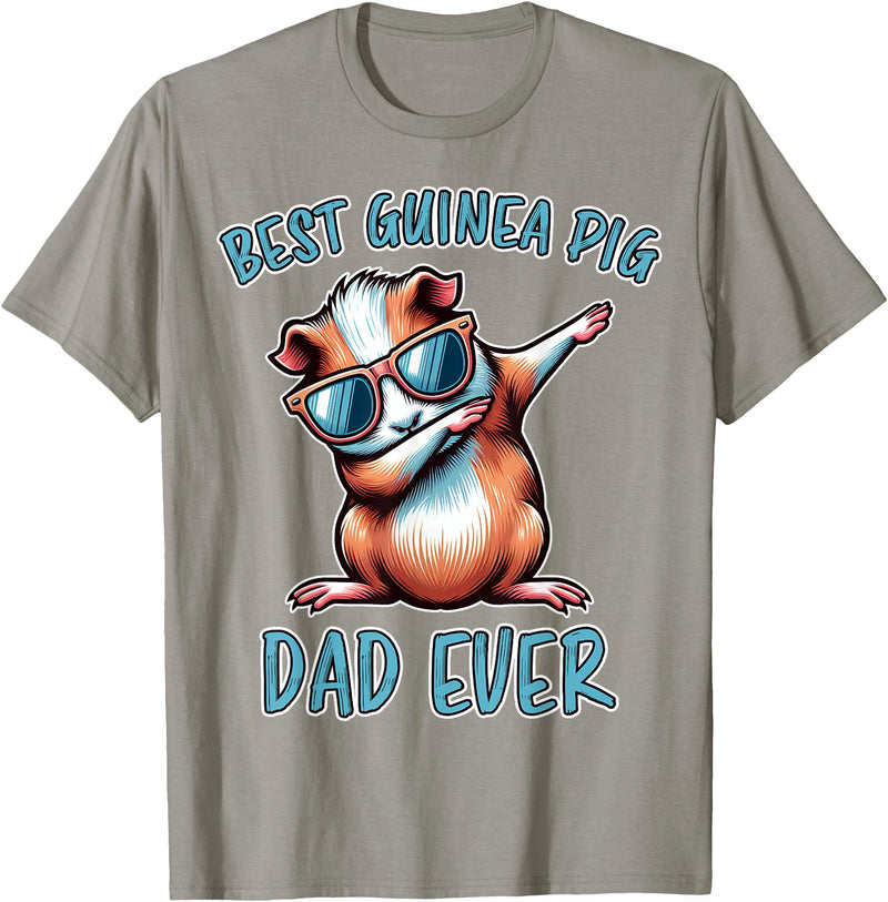 Funny Guinea Pig Daddy Cute Guinea Pig Designs Guinea Pig Dad Funny Guinea Pig T-Shirt - Slate Grey
