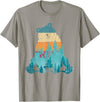 Forest Animal Outdoor Nature Bears Gift Grizzly Bear Animal of the Forest Nature Brown Bear Retro Brown Bear T-Shirt - Slate Grey