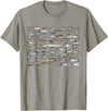 100 Types Of Fish Species Tee 100 Types of Freshwater Fish Species Fishing T-Shirt - Slate Grey