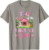 Cow First Birthday Girl Family Tio Of The Birthday Girl 1st Birthday Cow Farm Family T-Shirt - Slate Grey