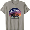 Buffalo Bison Wildlife Shirts Tatanka American Buffalo T-Shirt - Slate Grey